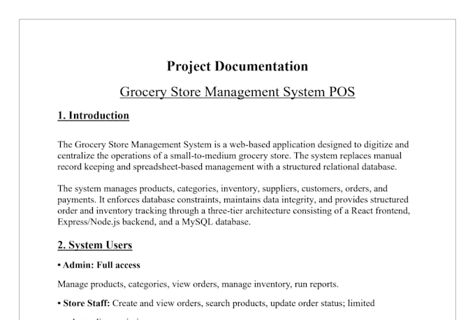 develop a custom pos and inventory management web system